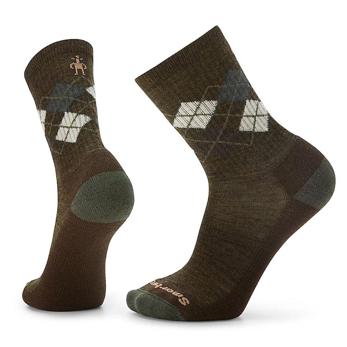 Smartwool Men's Everyday Diamond Crew Socks Military Olive