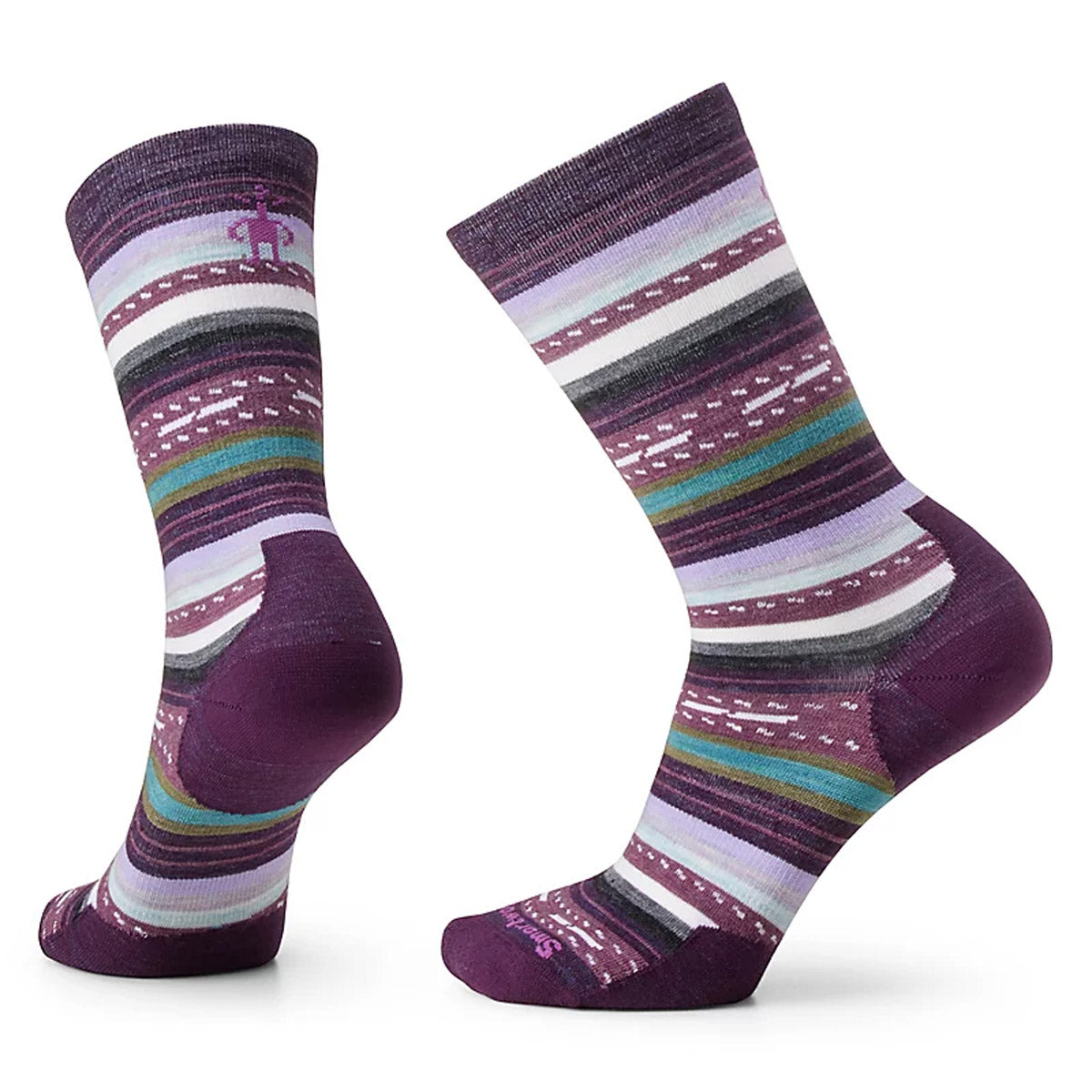 Smartwool Women&#39;s Everyday Margarita Crew Socks Purple Iris