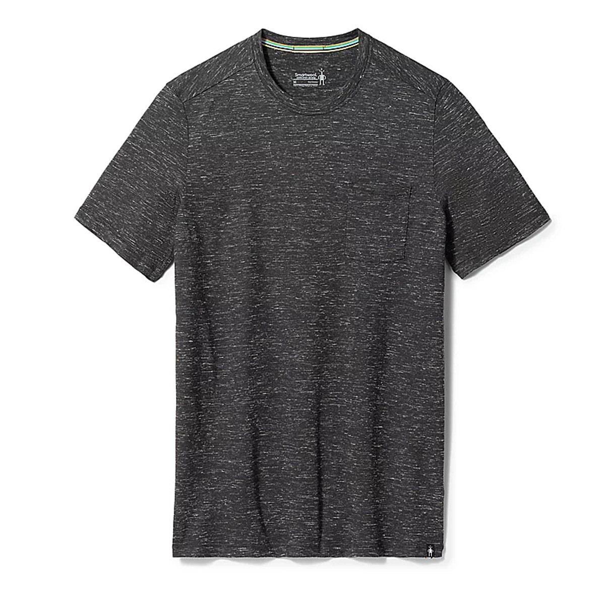 Smartwool Men&#39;s Merino Hemp Blend Pocket Tee Black Heather