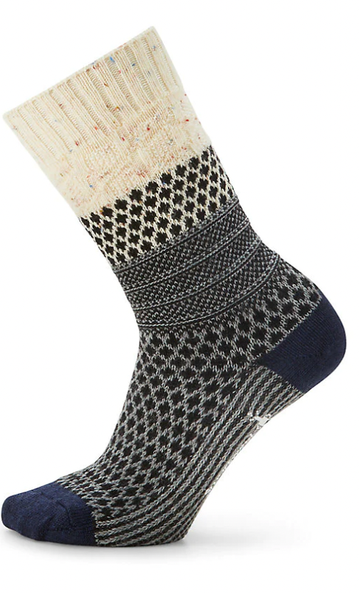 Smartwool Women&#39;s Everyday Popcorn Cable Crew Socks B72 Frosty Green