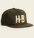 Howler Brothers Unstructured Snapback BIG Big HB: Dark Olive