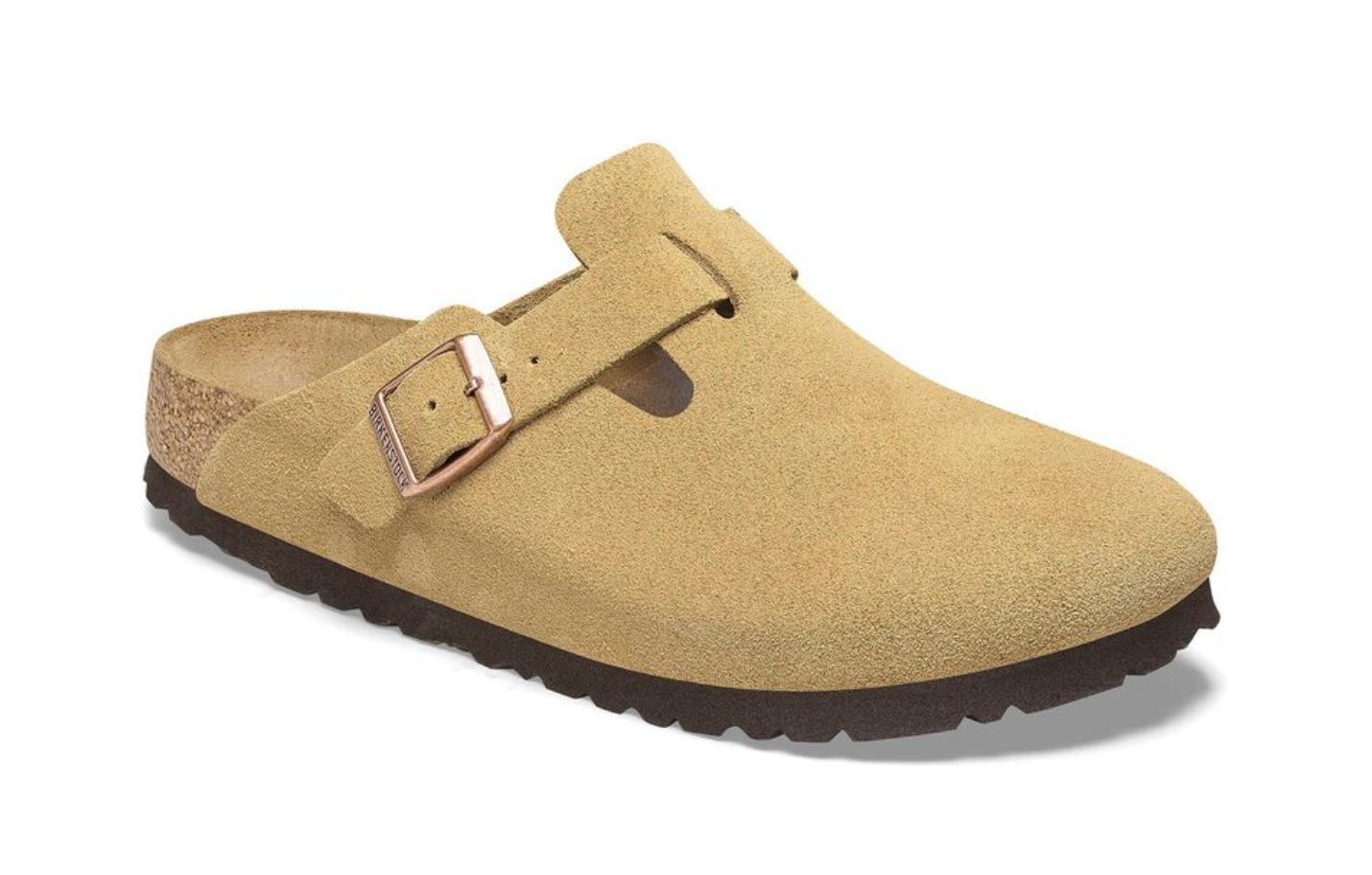 Birkenstock Boston Suede/Oiled Leather - Reg Concrete Gray