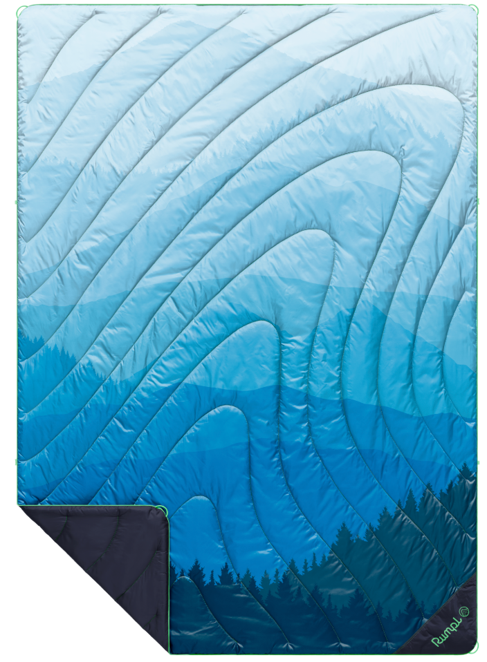 Rumpl Original Puffy Blanket - 1P Blue Ridge Fade