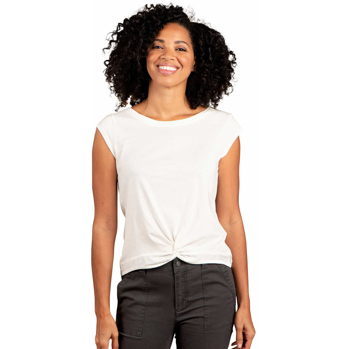 Toad&amp;Co. Womens Anza Short Sleeve Shirt Egret