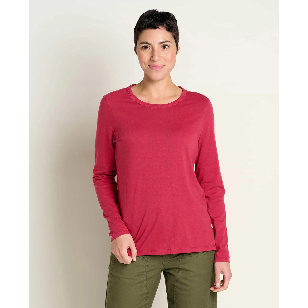 Toad&Co. Women's Primo Long Sleeve Crew Berry