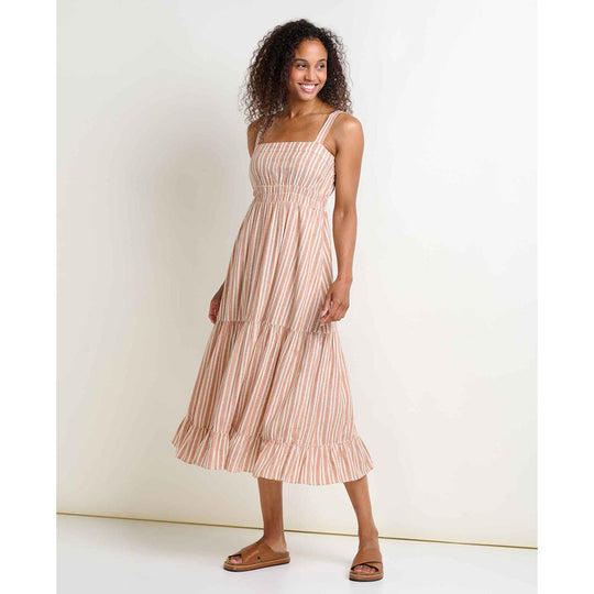 Women's Taj Hemp Tiered Midi Dress