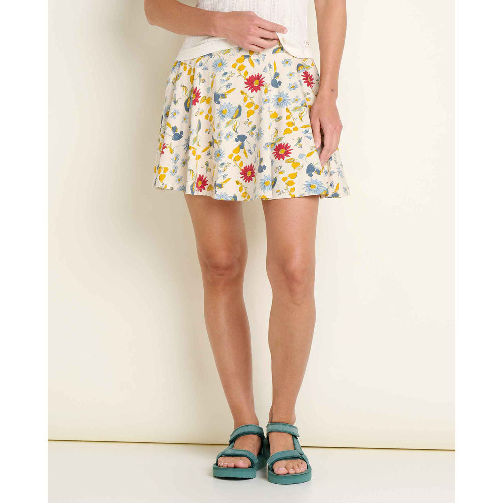 Toad&Co. Womens Birdie Skort Almond Print