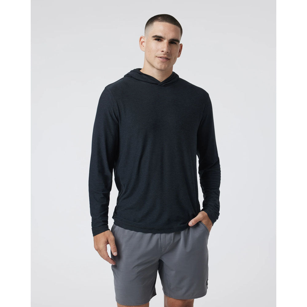 Vuori M Strato Tech Hoodie Black Heather