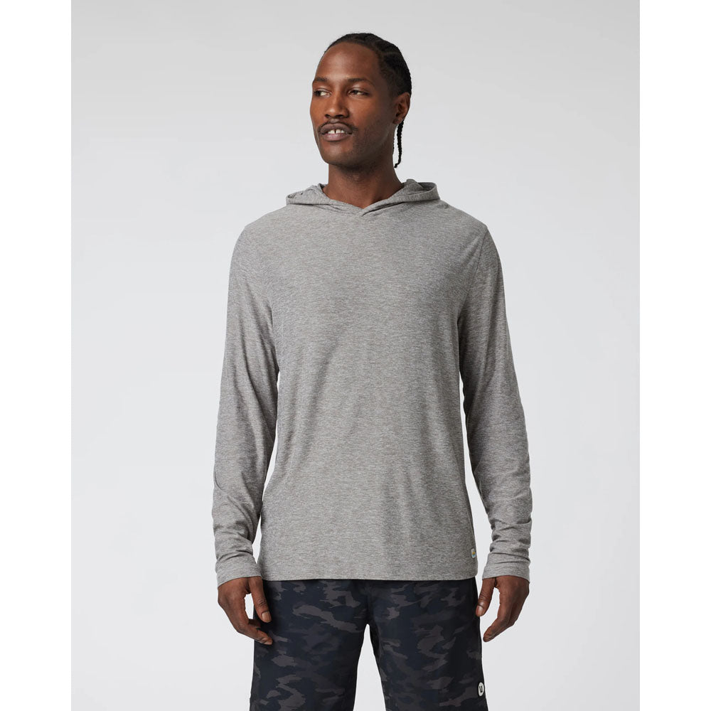Vuori M Strato Tech Hoodie Heather Grey