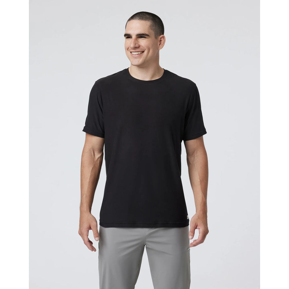 Vuori Mens Strato Tech Tee Black