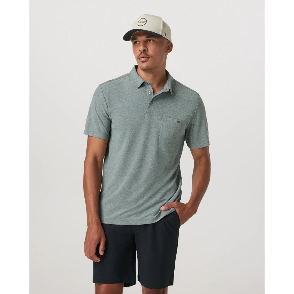 Vuori Mens Ace Polo Slate Rock
