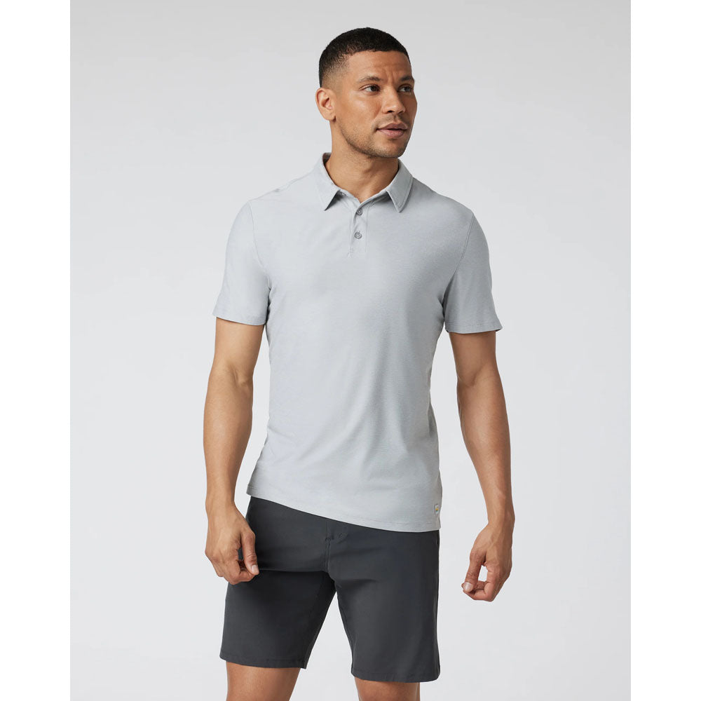 Vuori M Strato Tech Polo Platinum Heather