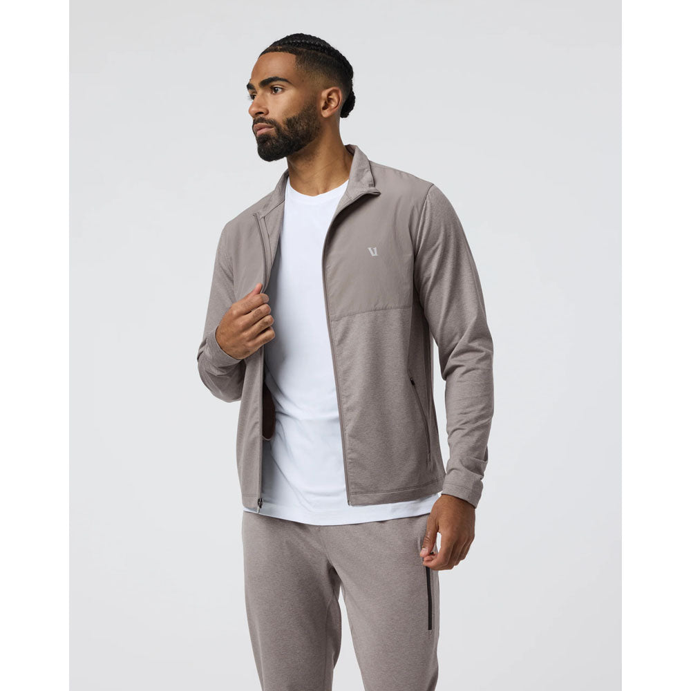 Vuori M Sunday Element Track Jacket Mocha Heather