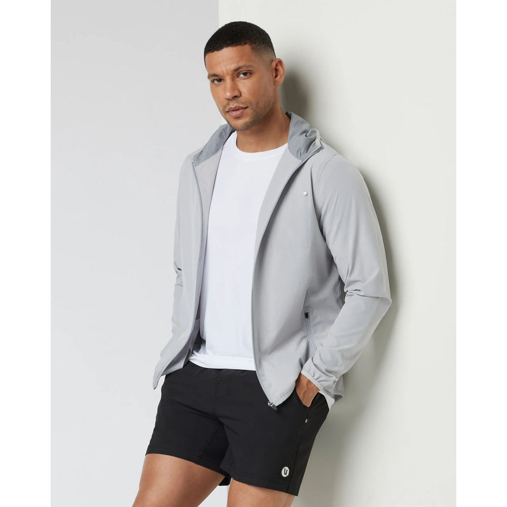 Vuori Mens Outdoor Trainer Shell Platinum Linen Texture