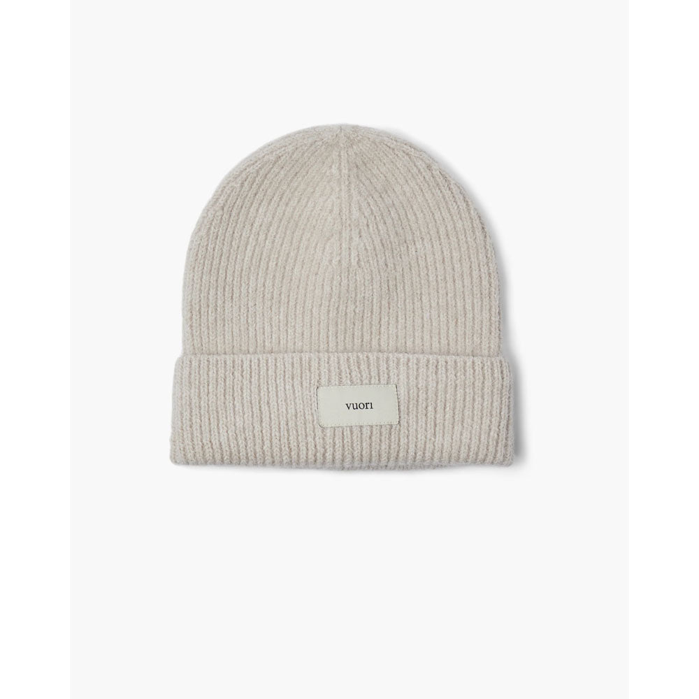 Vuori Label Beanie Heather Natural
