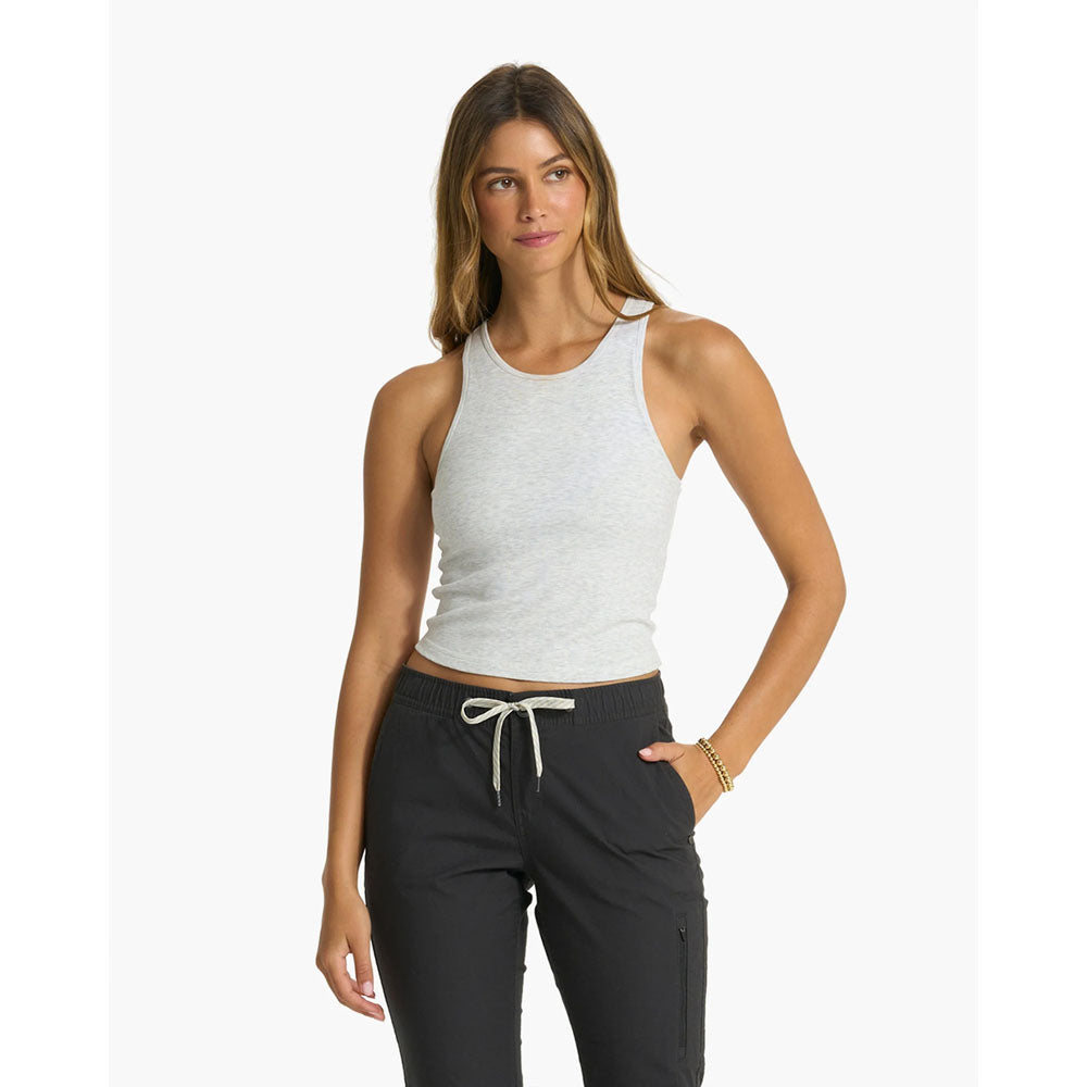 Vuori W Mudra Plyo Tank White Heather Grey