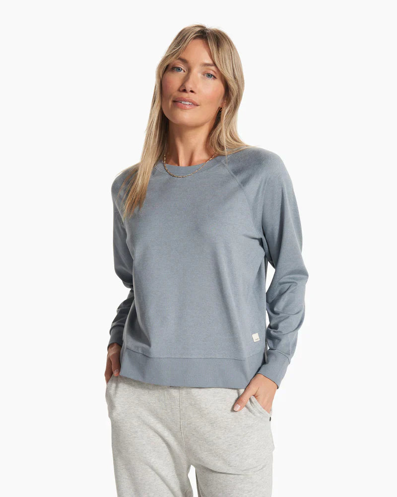 Vuori W LS Halo Crew HGD Goldenrod Heather