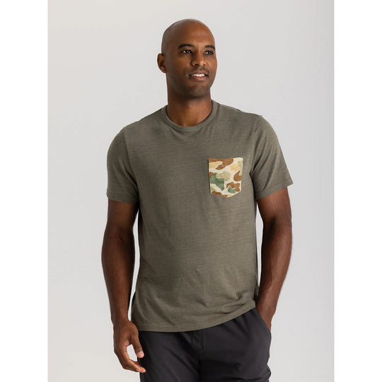 Men's Vintage Camo Pocket Tee