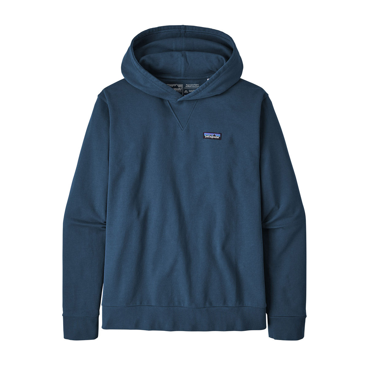 Patagonia Men&#39;s Regenerative Organic Certified Cotton Hoody Sweatshirt Tidepool Blue