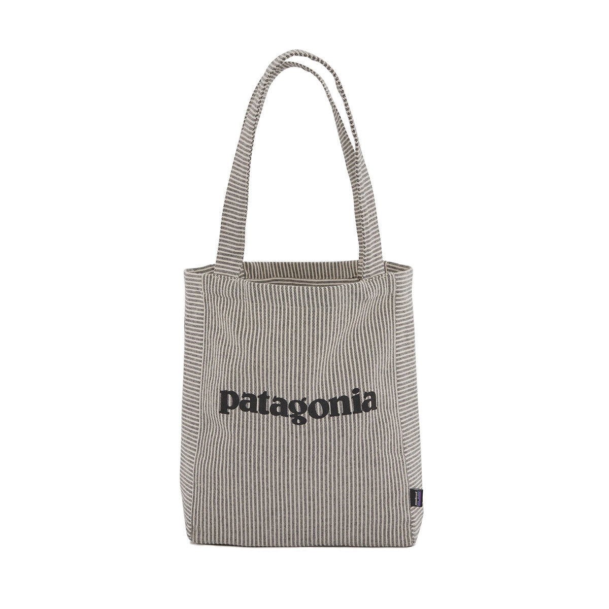 Patagonia Recycled Market Tote Fitz Roy Icon: Farrier Stripe Forge Grey