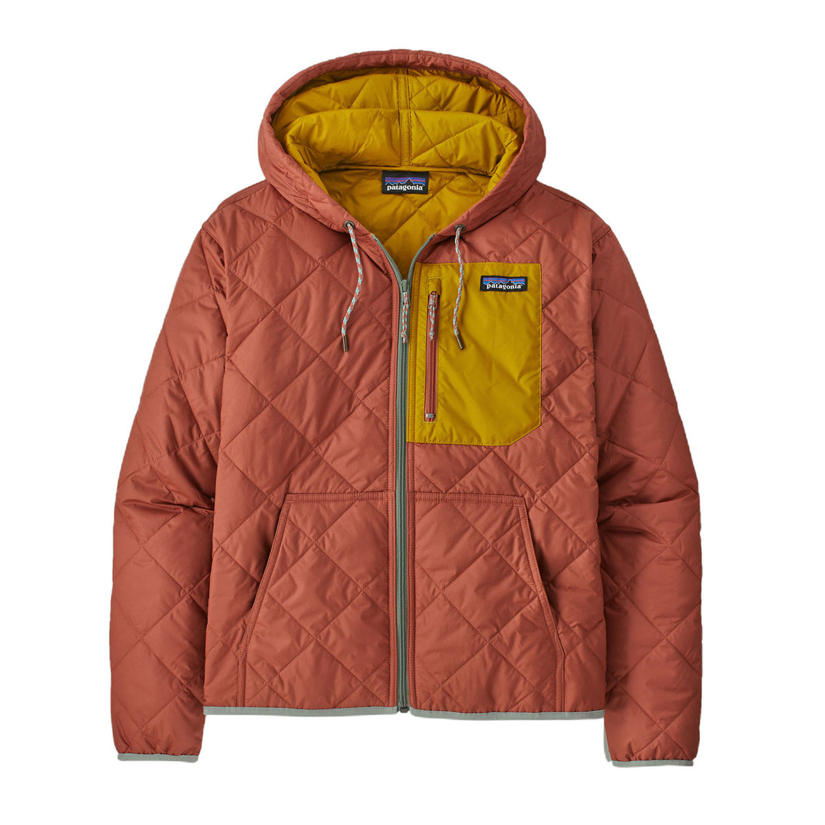 Patagonia Women's Diamond Quilted Bomber Hoody Burl Red