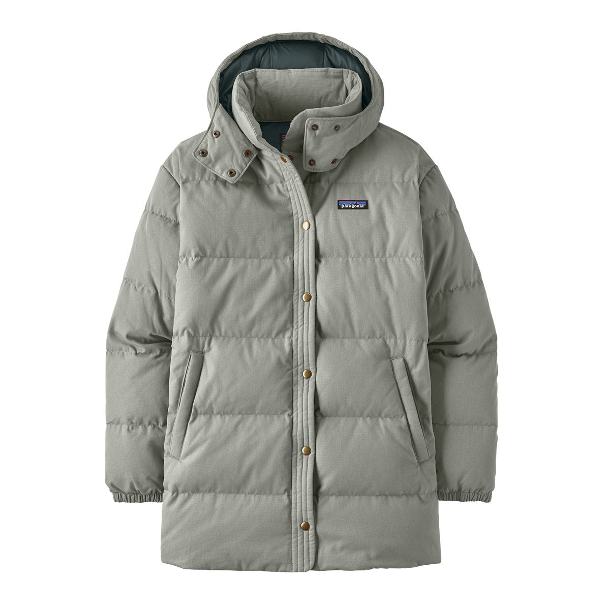 Patagonia Women&#39;s Cotton Down Parka Sleet Green