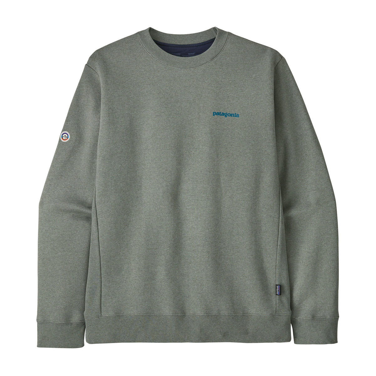 Patagonia Men's Fitz Roy Icon Uprisal Crew Sweatshirt Sleet Green