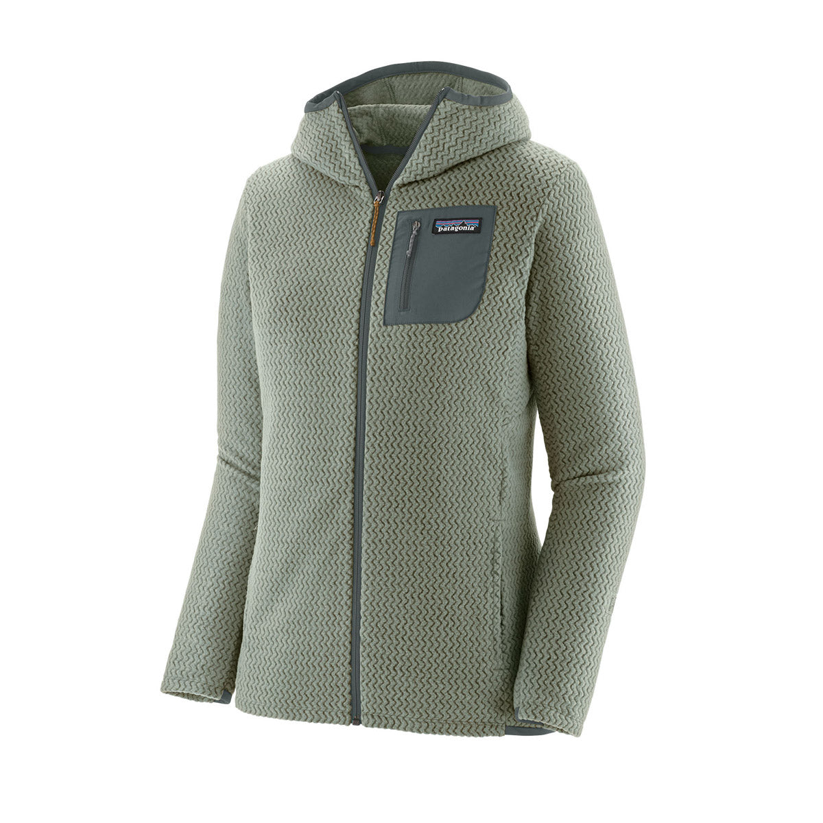 Patagonia Women's R1 Air Full-Zip Hoody Sleet Green