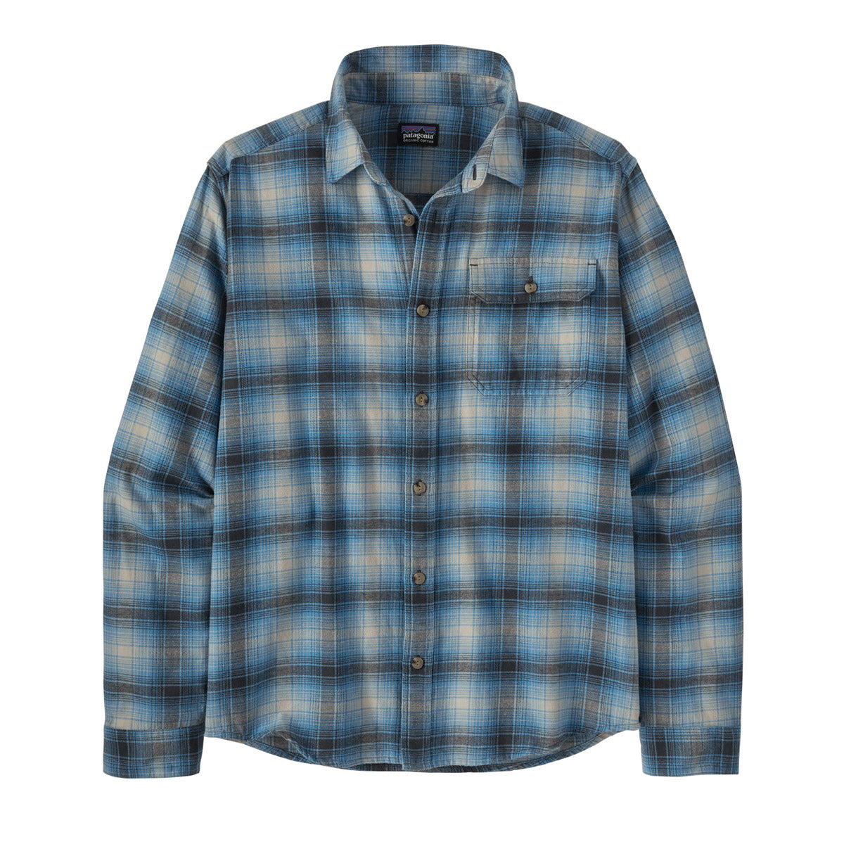 Men&#39;s Long-Sleeved Cotton in Conversion Lightweight Fjord Flannel Shirt