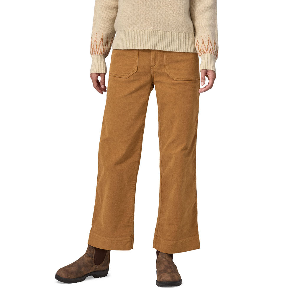 Patagonia Womens Wide Leg Cord Pants Nest Brown