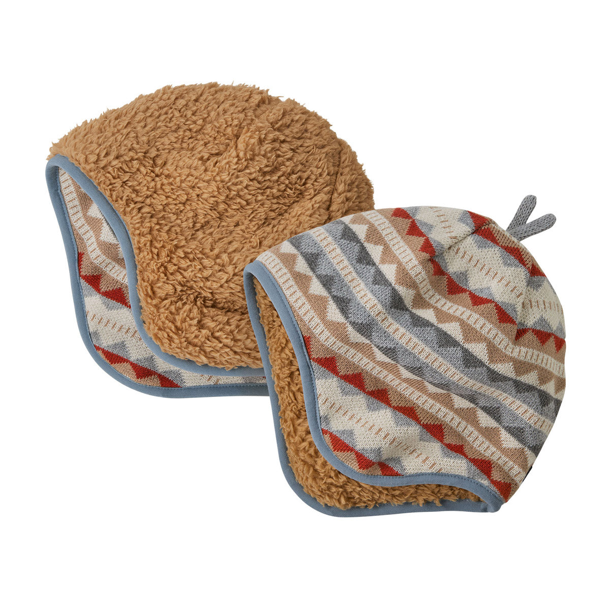 Patagonia Baby Reversible Beanie Diamond Stripe: Light Plume Grey