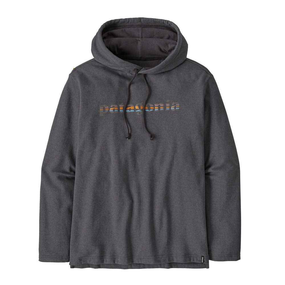 Patagonia Mens Lightweight 73 Text Logo Wildrise Hoody Ink Black