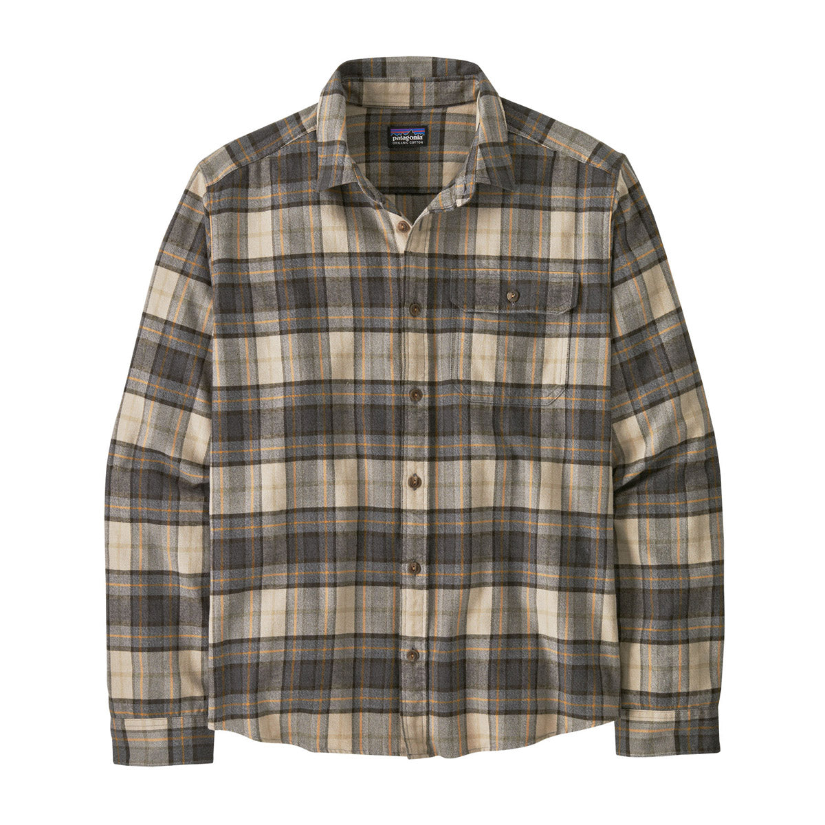 Patagonia Men&#39;s Long-Sleeved LW Fjord Flannel Shirt potter: Forge Grey / S