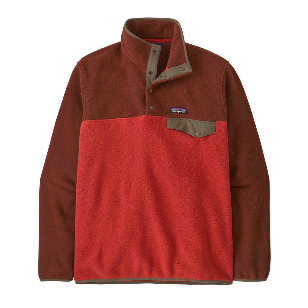 Patagonia Mens Lightweight Synchilla Snap-T Fleece Pullover Amanita Red