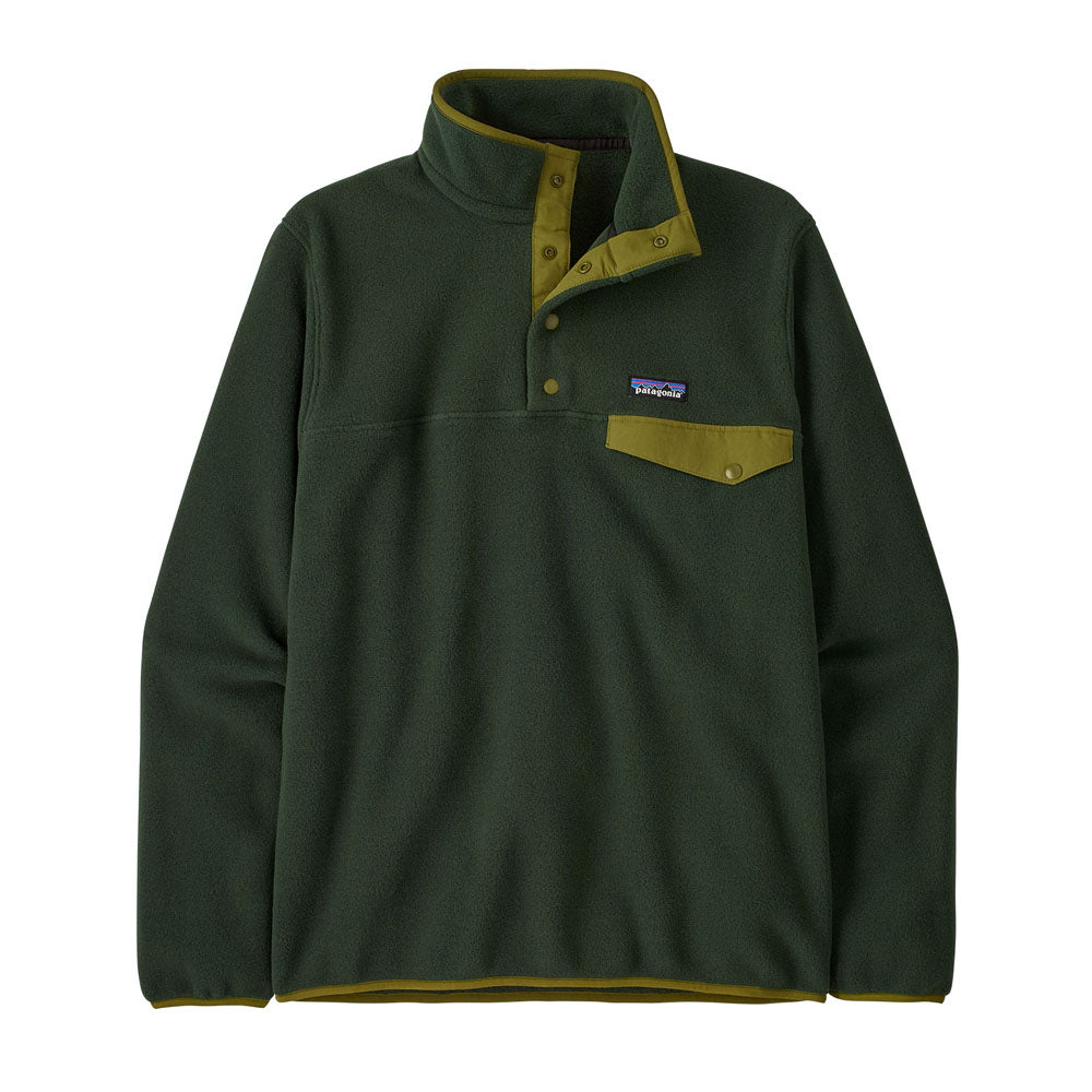 Patagonia Mens Lightweight Synchilla Snap-T Fleece Pullover Old Growth Green