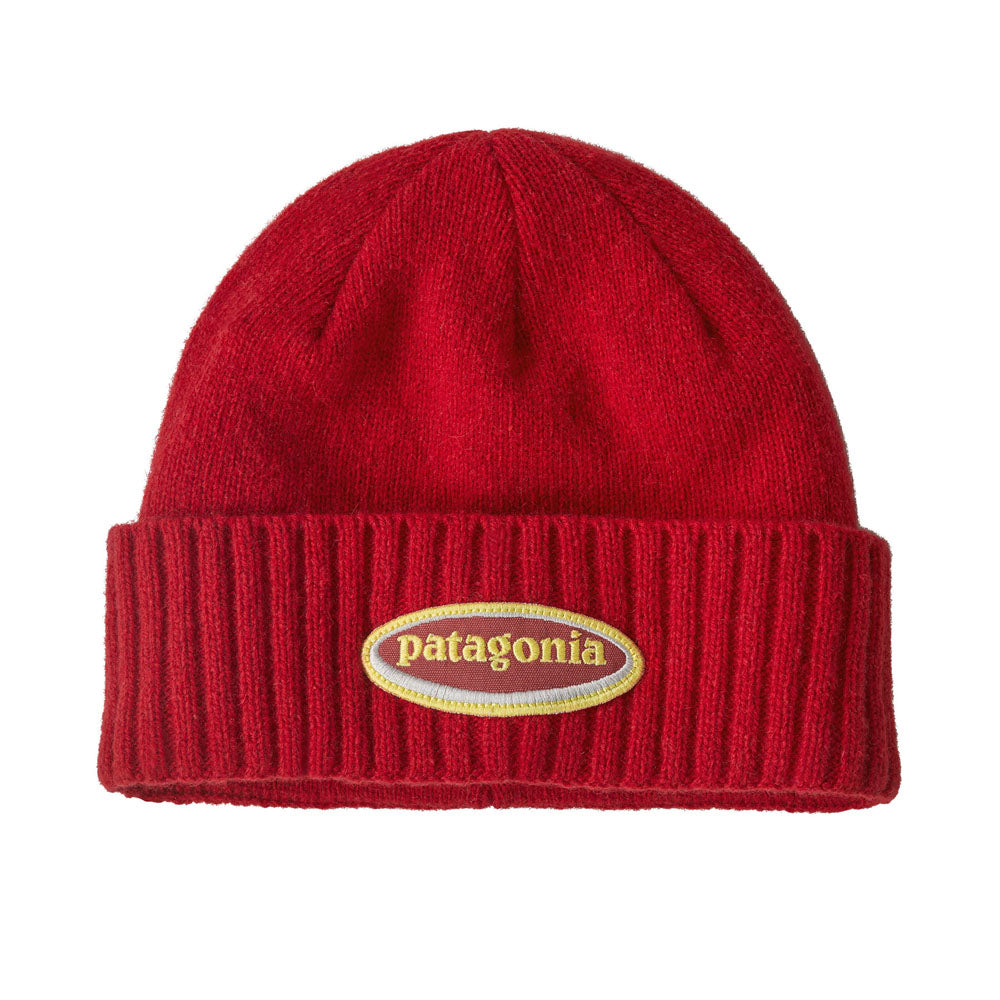 Patagonia Brodeo Beanie Oval Logo: Amanita Red