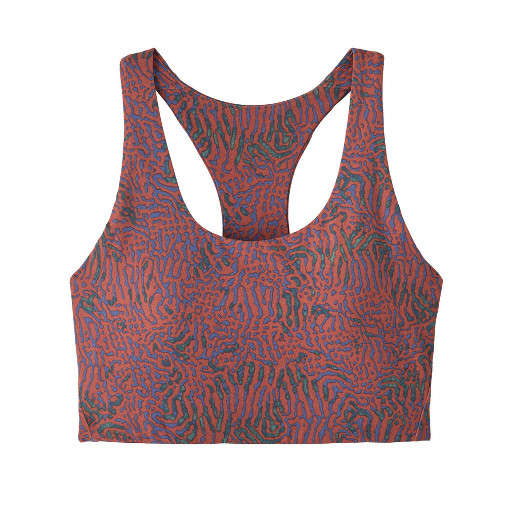 Patagonia Womens Maipo Mid Impact Bra ea Run: Potters Red / S