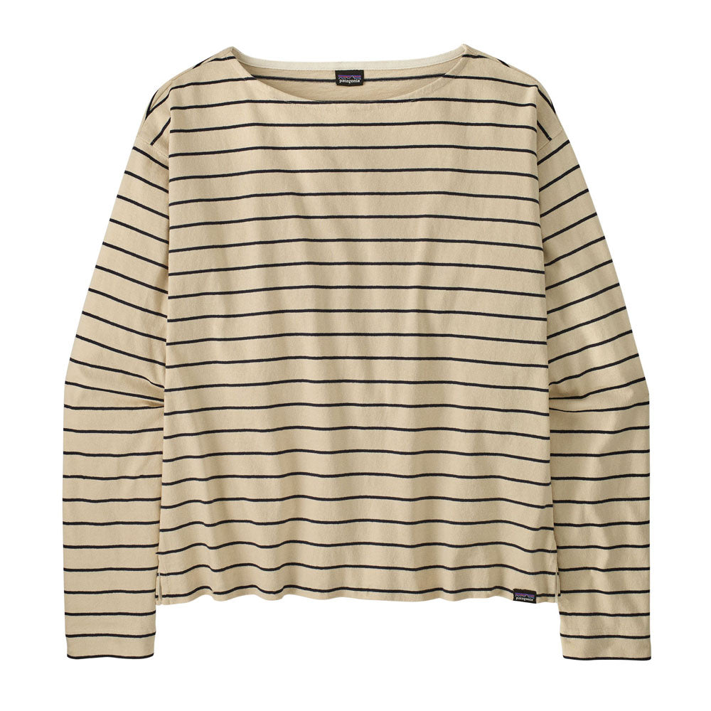 Patagonia Womens Long-Sleeved Mariner Top Boat Stripe: Sunken Blue