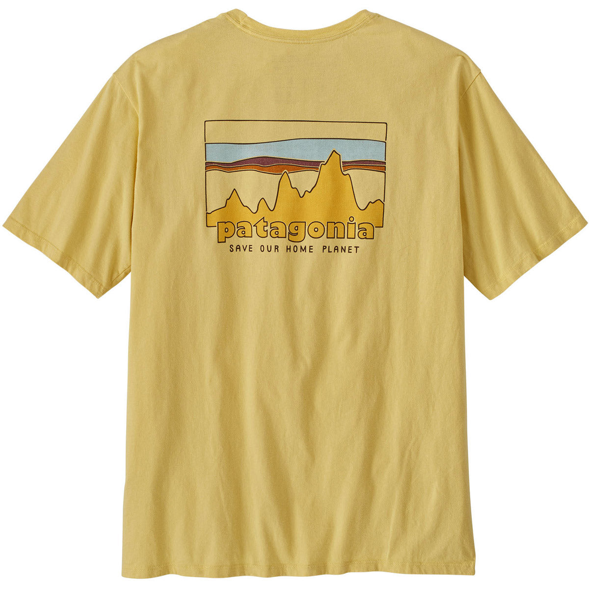 Patagonia Men's '73 Skyline Organic T-Shirt Milled Yellow