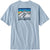 Patagonia Men's Line Logo Ridge Pullovercket Responsibili-Tee Chilled Blue