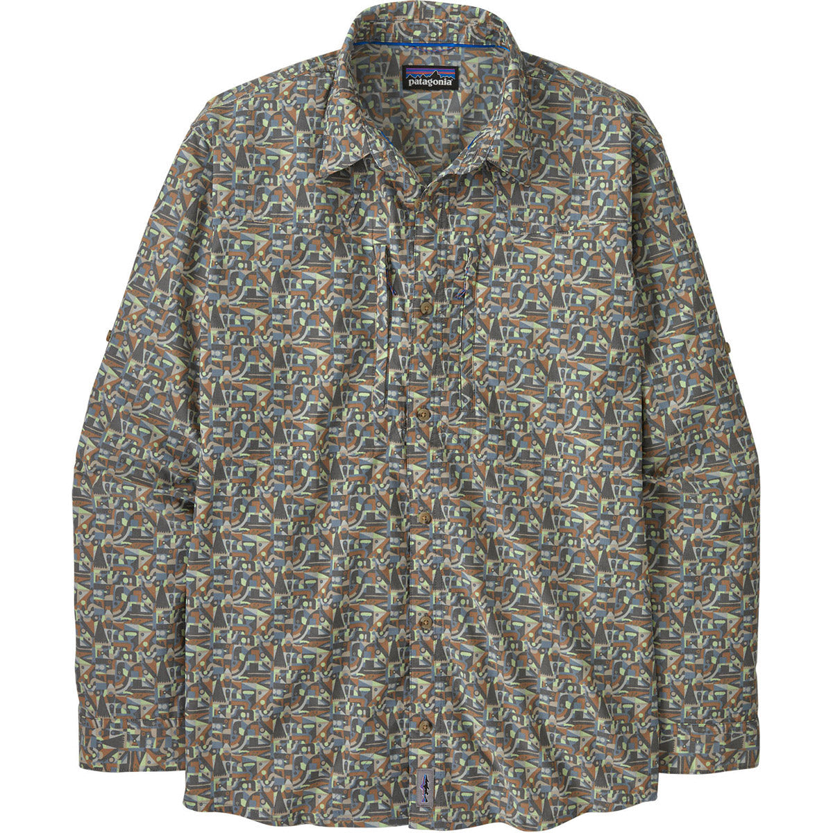 Patagonia Men's Long-Sleeved Sun Stretch Shirt Lose Yourself: Utility Blue