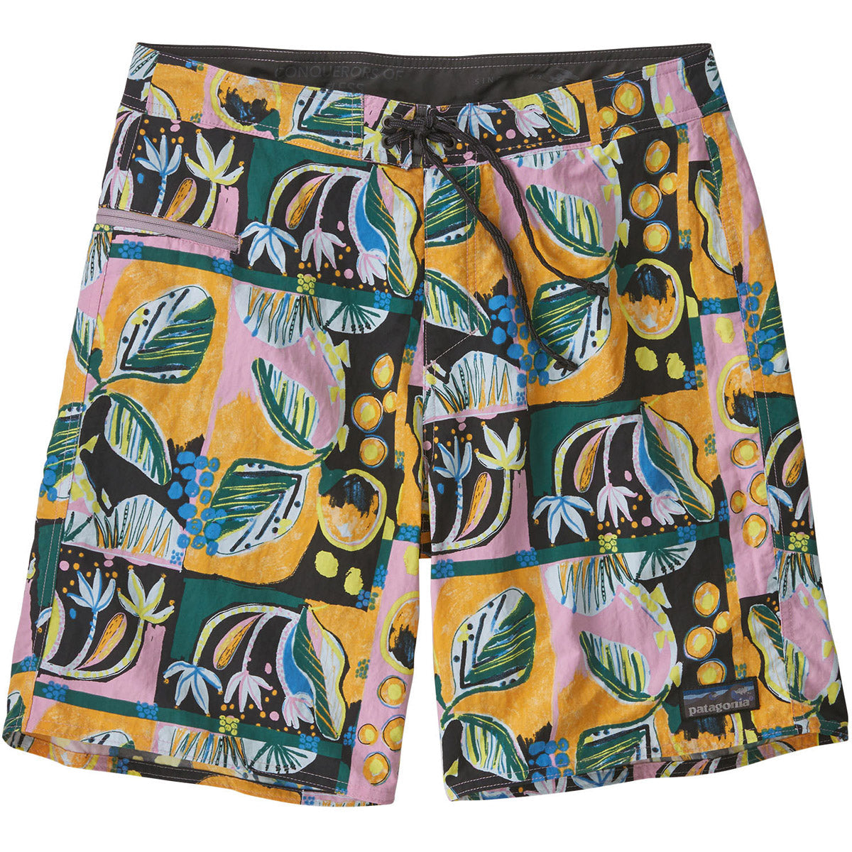 Patagonia Men&#39;s Wavefarer Boardshorts - 19&quot; Island Seeds: Milkweed Mauve