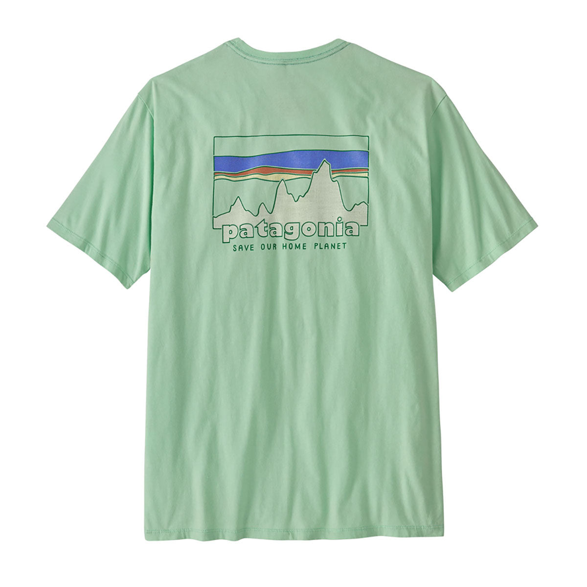 Patagonia Mens 73 Skyline Organic T-Shirt Rinsed Green