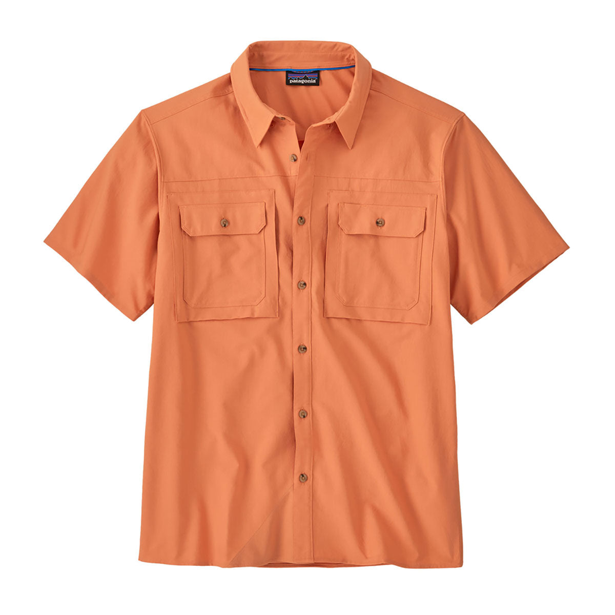 Patagonia Mens Short-Sleeved Self Guided Sun Shirt Rock elon / M