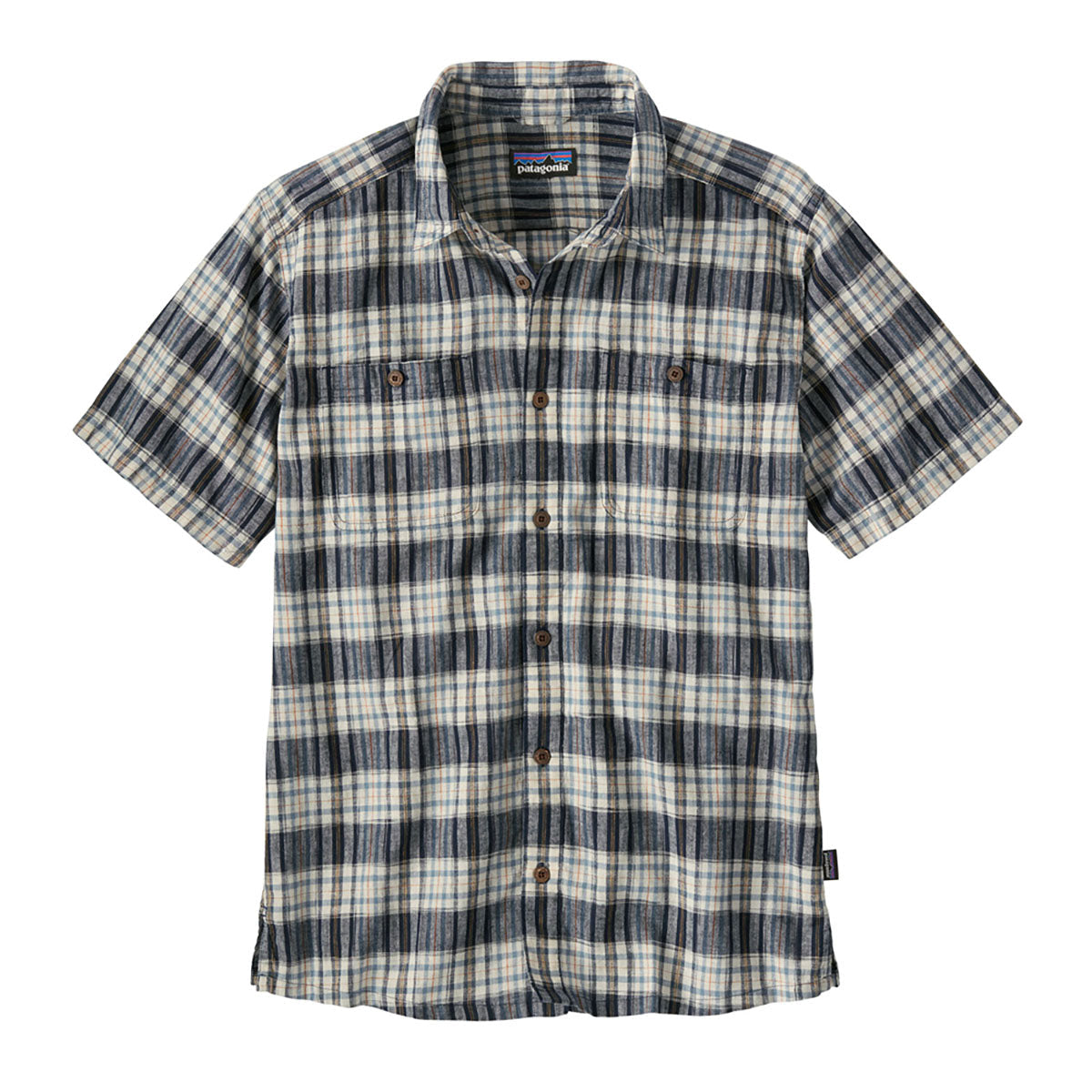 Patagonia Mens Back Step Shirt Sunlight: New Navy