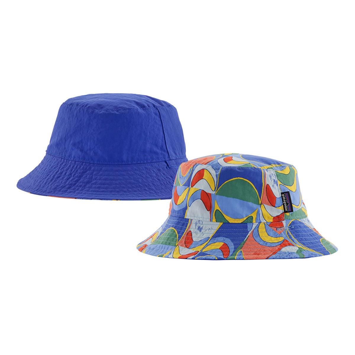 Patagonia Baby Sun Bucket Hat Swallowtail Geo: Eddy Blue