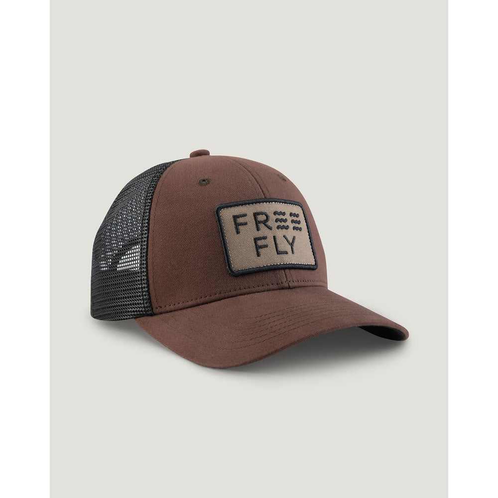 Free Fly Apparel Wave Trucker Hat Chestnut