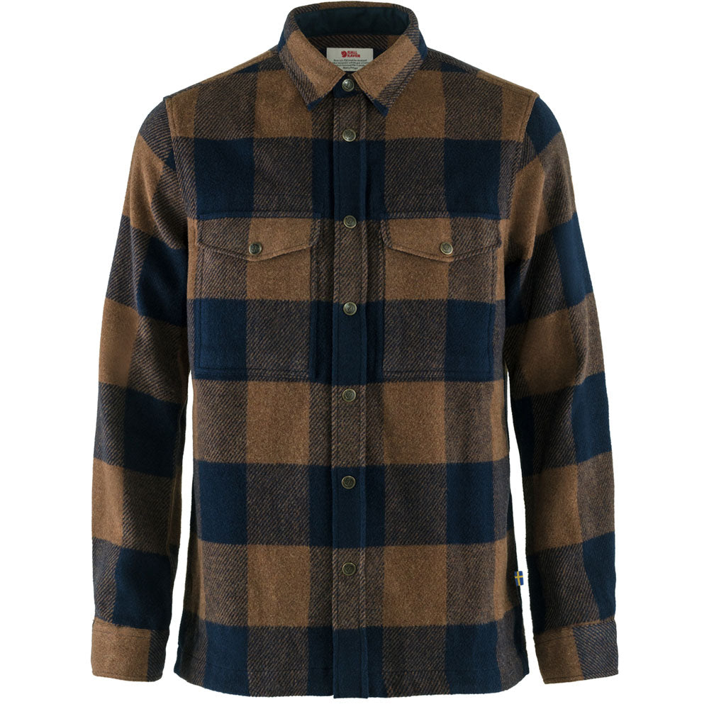Fjallraven Men&#39;s Canada Shirt Chestnut-Dark Navy