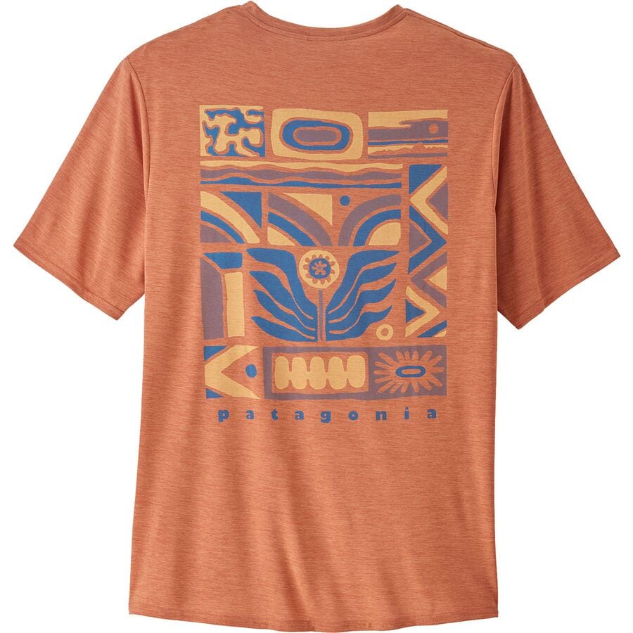 Patagonia Men's Capilene Cool Daily Graphic Shirt DNX Dawn to Dusk: Sienna Clay X-Dye / S