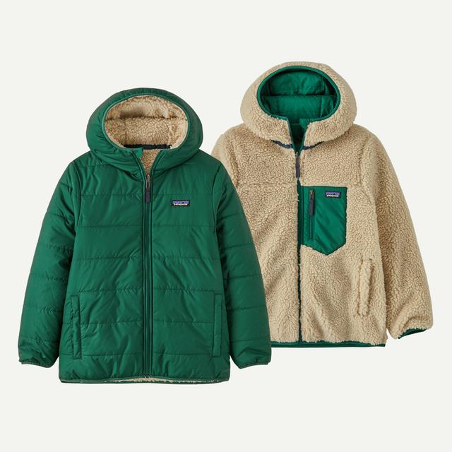 Patagonia Kids Reversible Ready Freddy Hoody Conifer Green